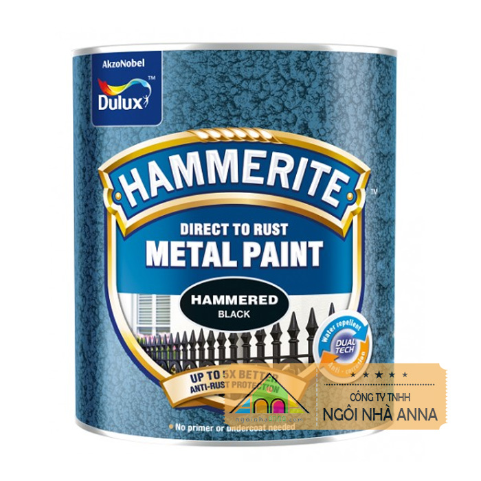 Dulux Hammerite To Rust 0.25l Bề Mặt Vân- Sơn Kim Loại