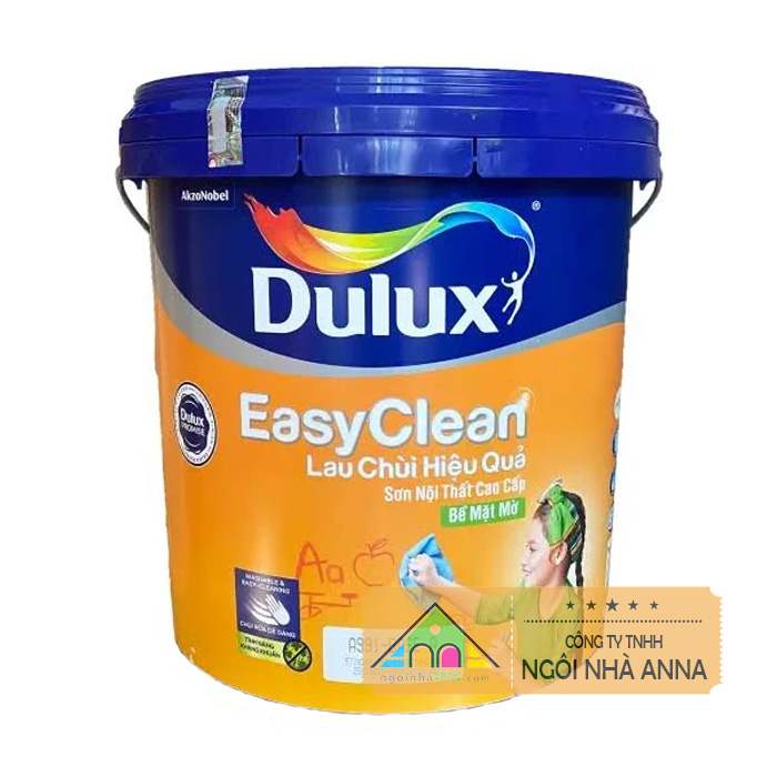 Dulux Easy Clean Lau Chùi Hiệu Quả - Bề mặt mờ 15 lít