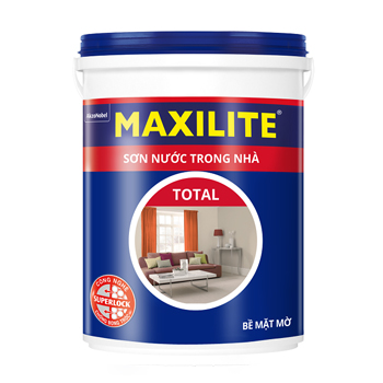 Sơn Nước Trong Nhà Maxilite Total (Trắng/Màu Chuẩn) 18l