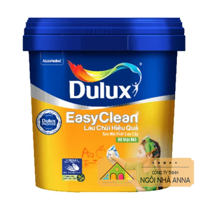 Dulux Easy Clean Lau Chùi Hiệu Quả - Bề mặt mờ 5 lít